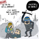 Manifestations policières contre la violence